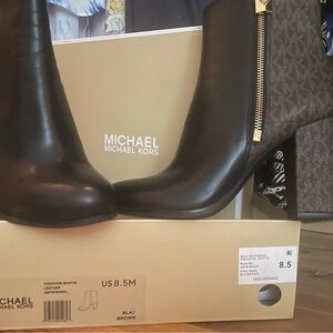 Michael Kors Brown Leather Boots